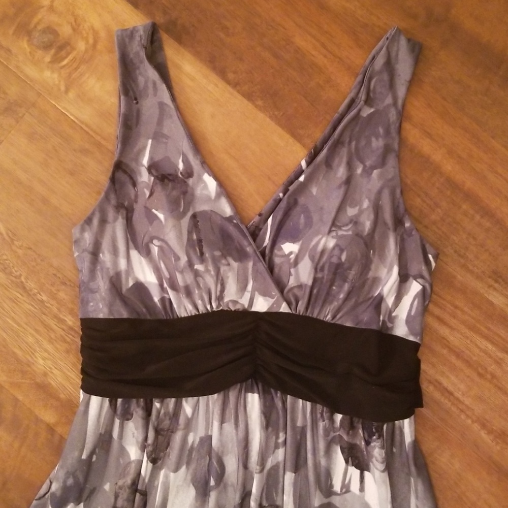 Wanna V gray Maxi dress - Large - Picture 2 of 5